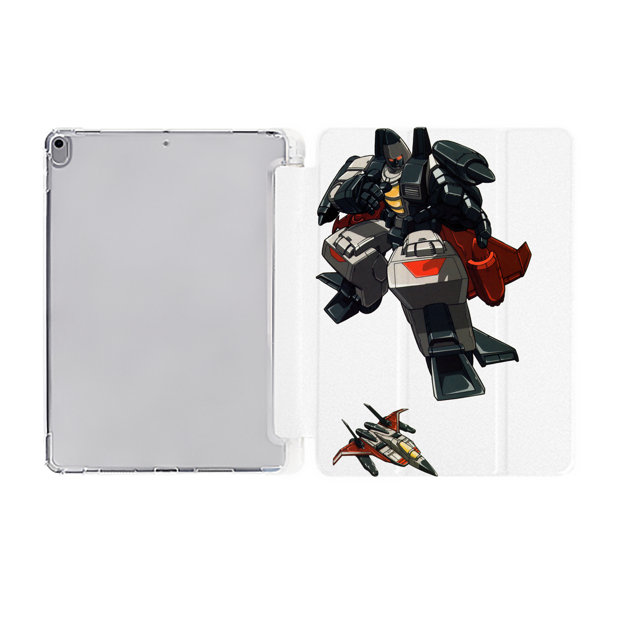 （画像用）  IPad ケース ペン収納付き 三つ折りスタンド PUレザー×シリコン 対応機種9.5/10.5/10.9インチ